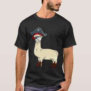 LLama Pirate Costume Halloween T-Shirt