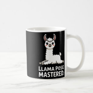 Llama Pose Mastered Cute Yoga Llama Art _1 Coffee Mug