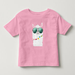 Llama Rama Birthday Party T-Shirt Girl Alpaca