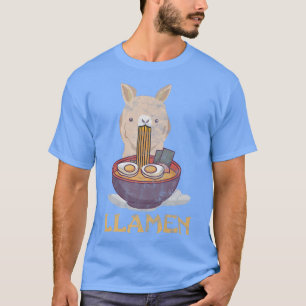 Llama Ramen Noodle Ramen Fan 814 T-Shirt