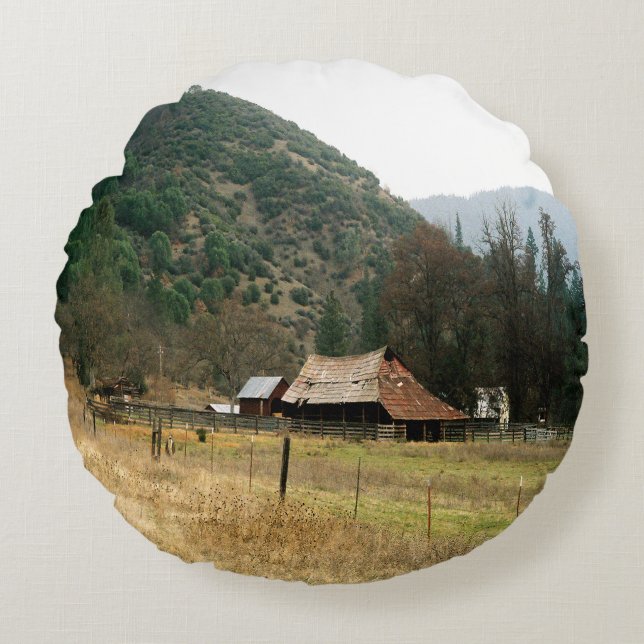 Llama Ranch..... Round Cushion (Front)