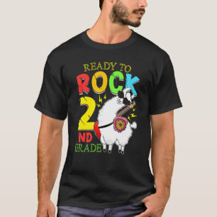 Llama Ready To Rock Second Grade 2nd First Day Of T-Shirt