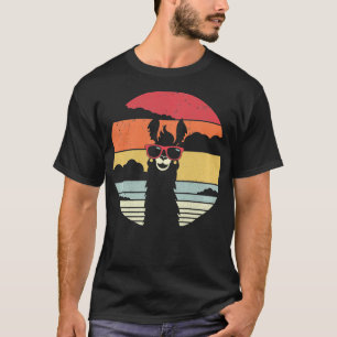 Llama Retro Style Alpaca T-Shirt