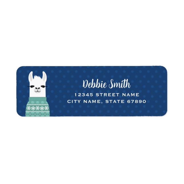 Llama Return Address Labels (Front)