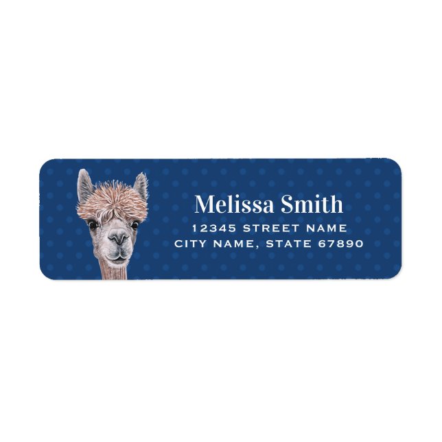 Llama Return Address Labels (Front)
