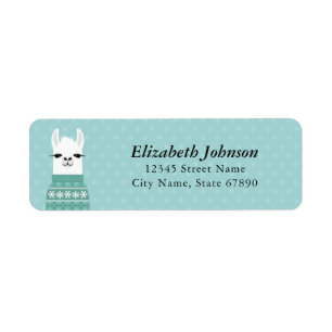 Llama Return Address Labels