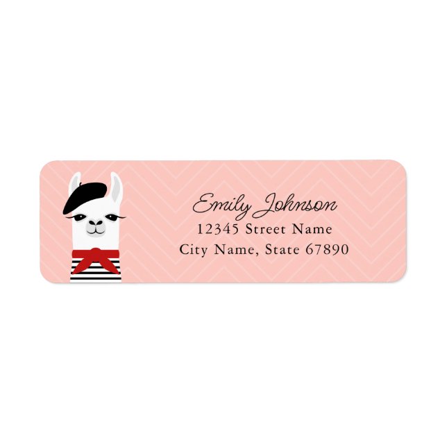 Llama Return Address Labels (Front)
