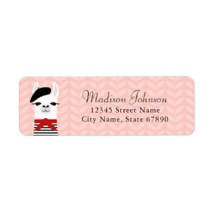 Llama Return Address Labels