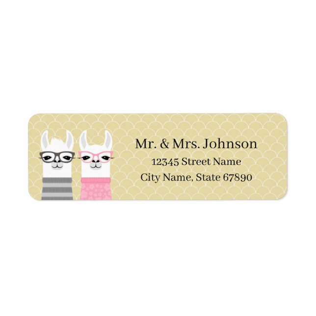 Llama Return Address Labels (Front)
