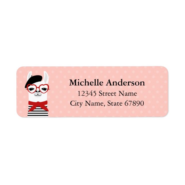 Llama Return Address Labels (Front)