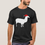 Llama Santa Hat   Christmas Alpaca  Premium T-Shirt<br><div class="desc">Llama Santa Hat   Christmas Alpaca  Premium</div>