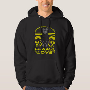 Llama  Sending You A Whole Llama Love Hoodie