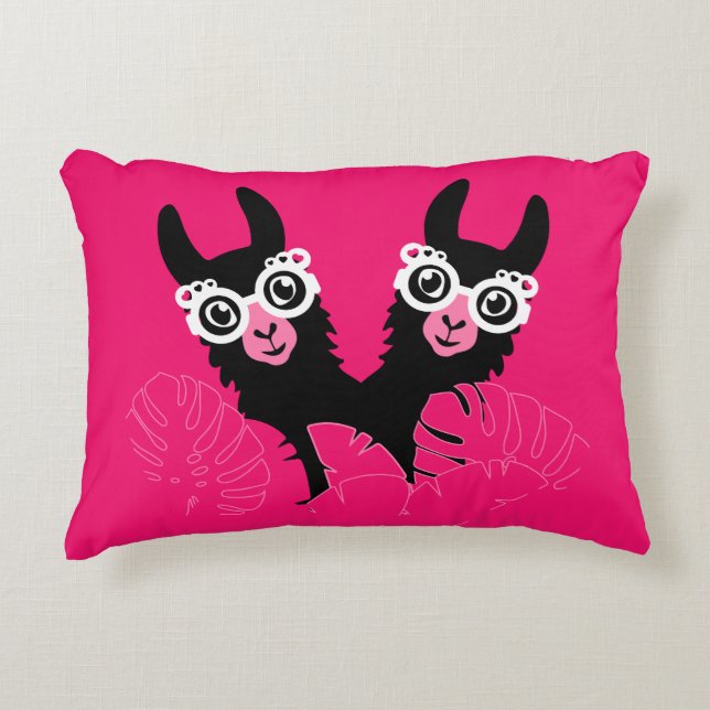 Llama Sisters Decorative Cushion (Front)