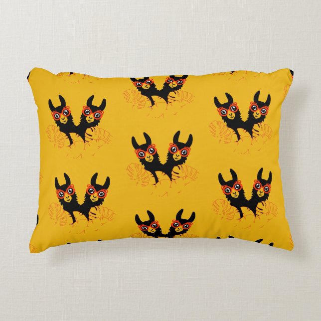 Llama Sisters Decorative Cushion (Front)