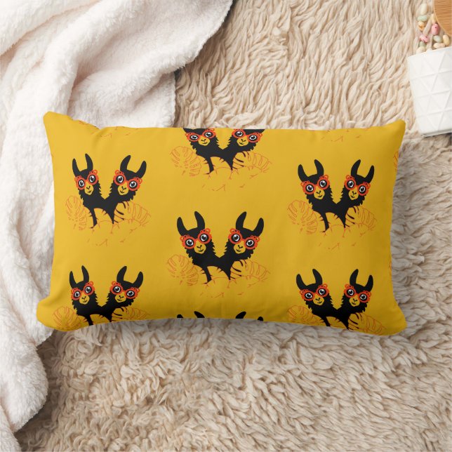 Llama Sisters Lumbar Cushion (Blanket)