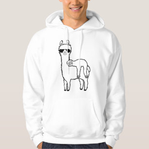 llama sloth friends sleep hoodie