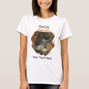Llama Smile Cute Animal  T-Shirt