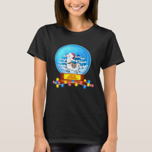 Llama Snow Globe Christmas Llama Lover T-Shirt