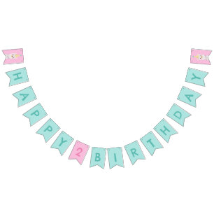 Llama spa birthday party bunting banner
