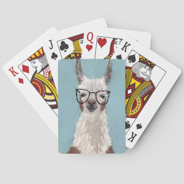 Llama Specs - Oversized Glasses Playing Cards (Back)