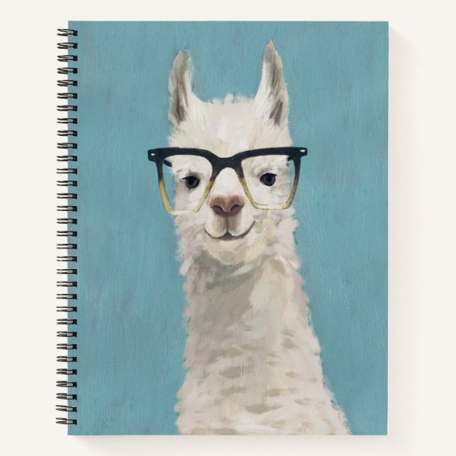 Llama Specs - Square Notebook (Front)
