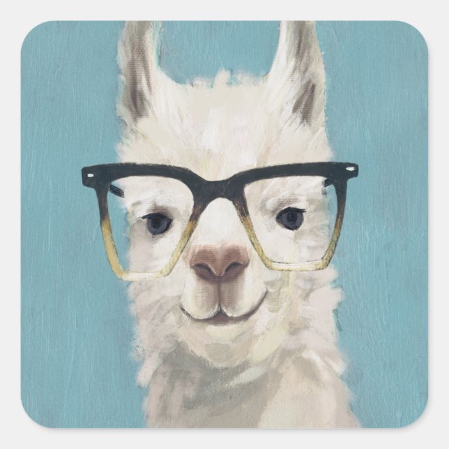 Llama Specs - Square Square Sticker (Front)