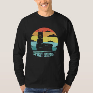 Llama - Spirit Animal Vintage Retro Sunset Llama Q T-Shirt