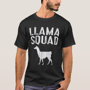 Llama Squad Animal Lover T-Shirt