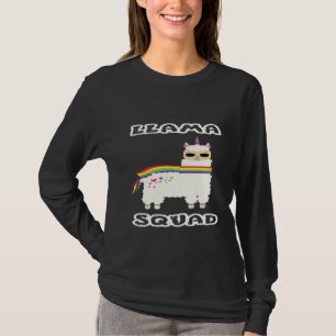 Llama Squad I Alpaca Rainbow Carl Idea T-Shirt