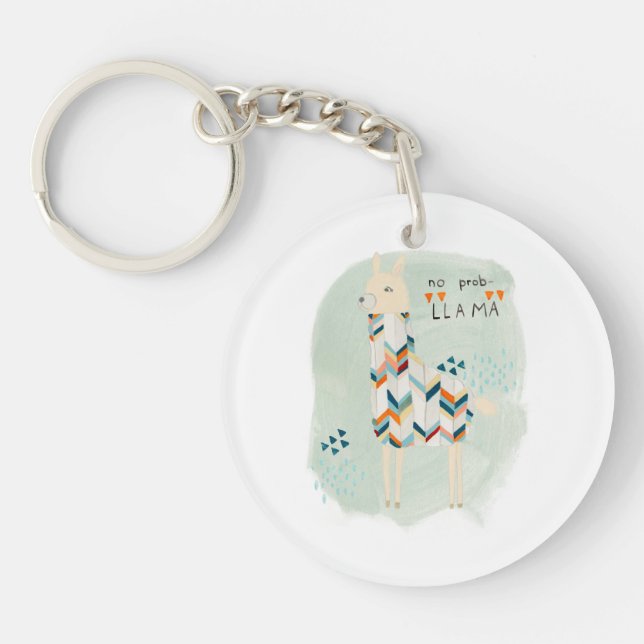 Llama Squad - No Prob-llama Key Ring (Front)
