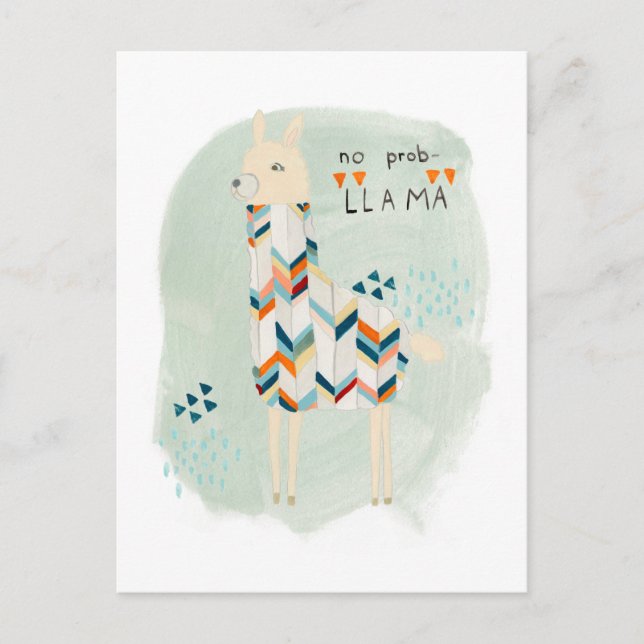 Llama Squad - No Prob-llama Postcard (Front)