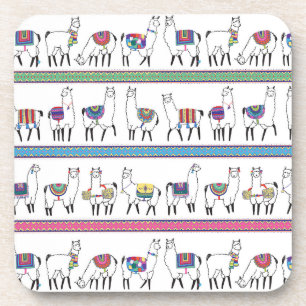 Llama Stripe Pattern Coaster