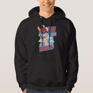 Llama Teacher Student 100 Days Of School Hoodie