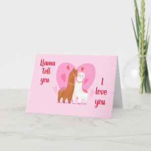 Llama Tell you Folded Greeting Card