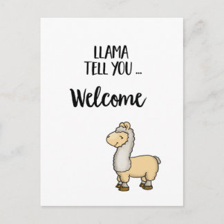 LLama tell you ... Llama Postcard