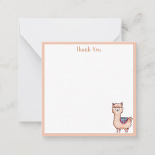 Llama Thank You Card