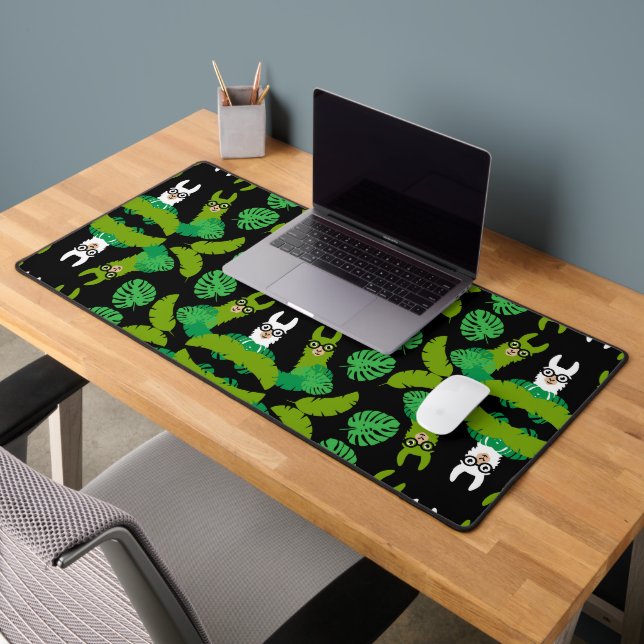 Llama Themed Print Desk Mat (Office 2)