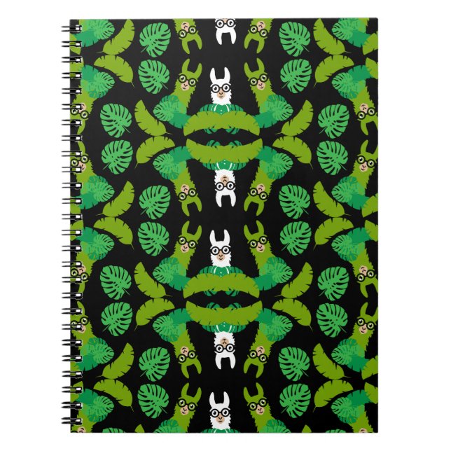 Llama Themed Print Notebook (Front)