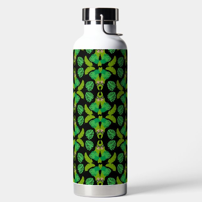 Llama Themed Print Water Bottle (Left)
