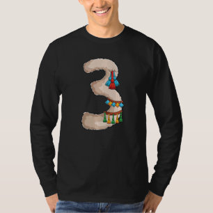 Llama Third 3rd Birthday Party Three 3 Years Old A T-Shirt