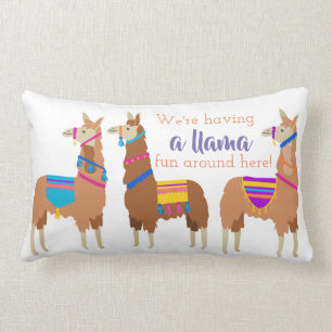Llama throw Pillow