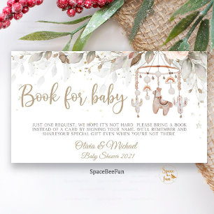 Llama Toys Boho Book Request Enclosure Card Baby