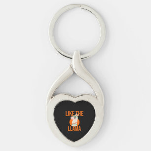 Llama Unicorn Lama animal trends saying gift Key Ring