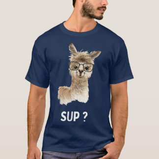 Llama with glasses  Funny saying  Alpaca  T-Shirt
