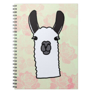 Llama with Peonies  Notebook