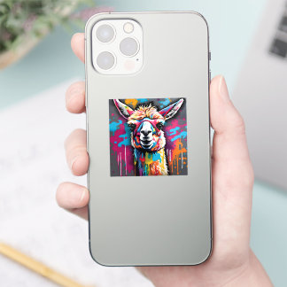 Llama with splatters