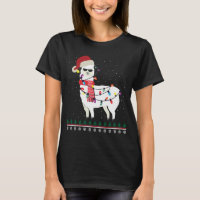 Llama with Sun glass and Santa Hat Christmas