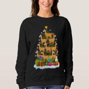 Llama   Xmas Holiday   Llama Christmas Tree Sweatshirt
