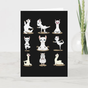 Llama Yoga Card