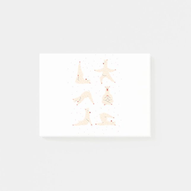 Llama Yoga Post-it Notes (Front)